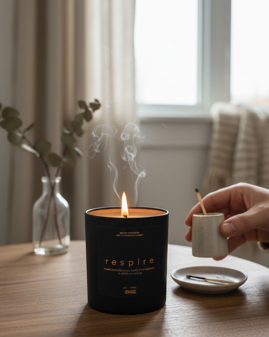 Chandelle 9 oz Respire - Pamplemousse Rose, Eucalyptus Radiata & Cèdre de l'Atlas